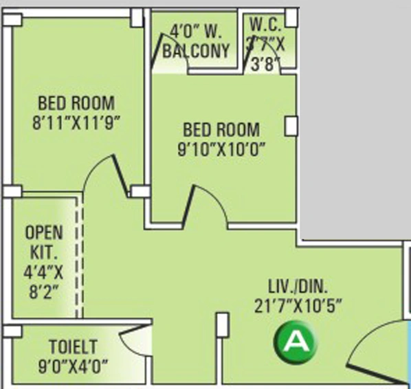 2 BHK Flat in Kochar Greens in Barrackpore, Kolkata - Image 810662