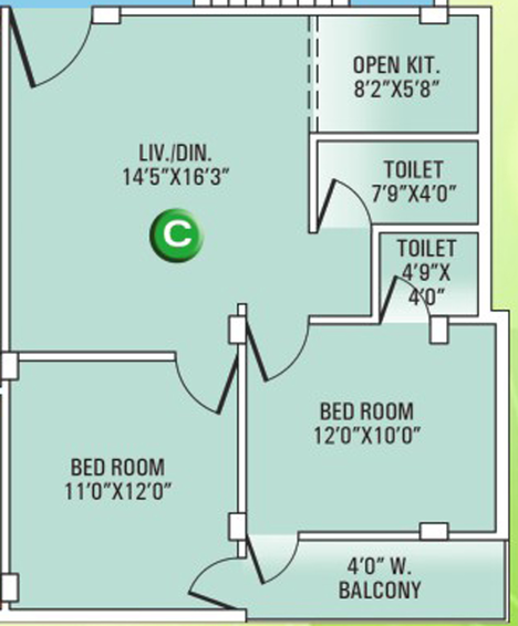 2 BHK Flat in Kochar Greens in Barrackpore, Kolkata - Image 810663