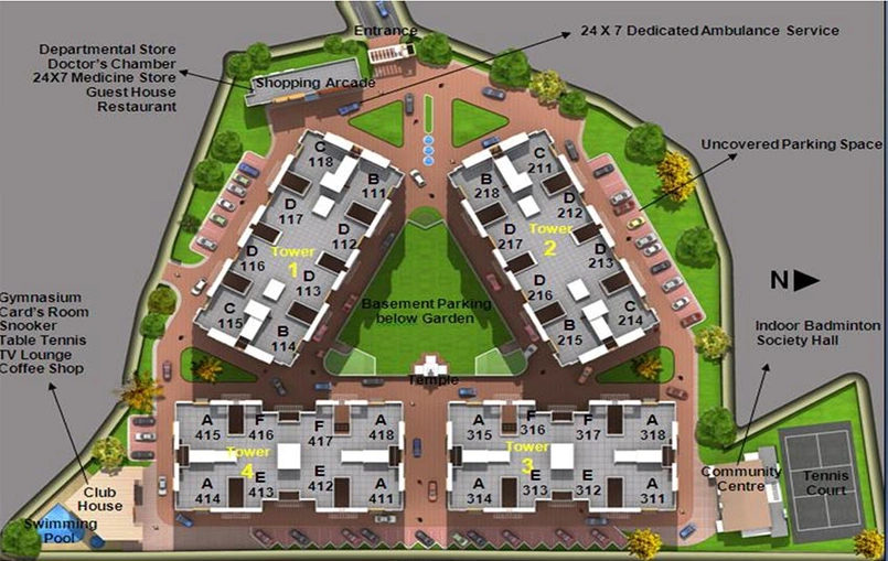 Master Plan of DN Northern Heights in Kalarahanga, Bhubaneswar - Image 151595