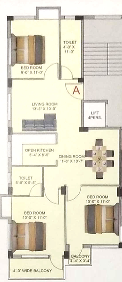 3 BHK Flat in Oiendrila Moni Diamond in Patuli, Kolkata - Image 810741
