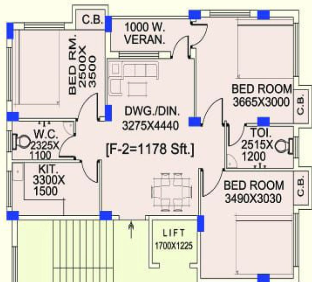 3 BHK Flat in Oiendrila Moni Sunrise Phase 2 in Nayabad, Kolkata - Image 810764