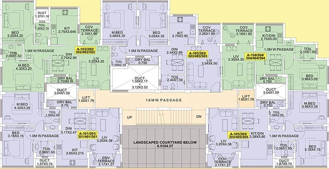 Floor Plan of Roofmakers Atlas Meadows in Margao, Goa - Image 151963