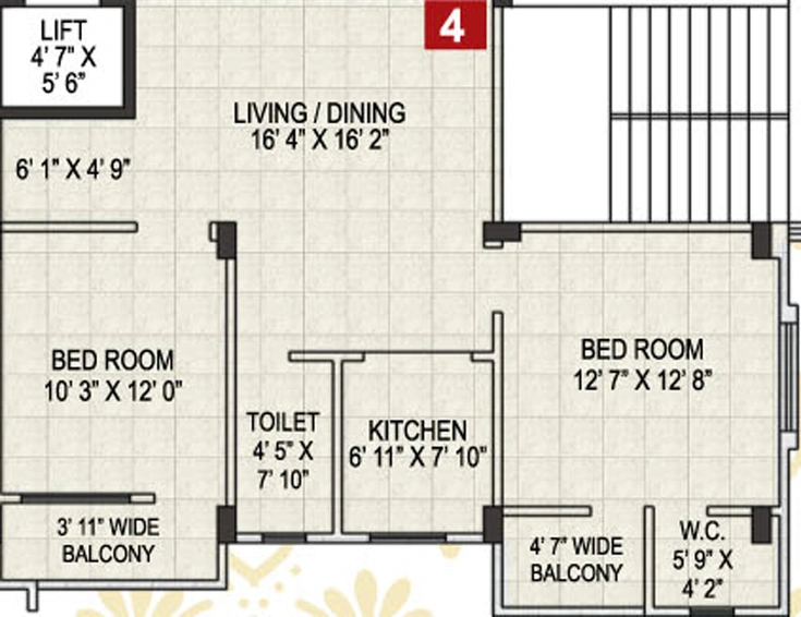 2 BHK Flat in Adross Radharani Housing Complex in Madhyamgram, Kolkata - Image 810841