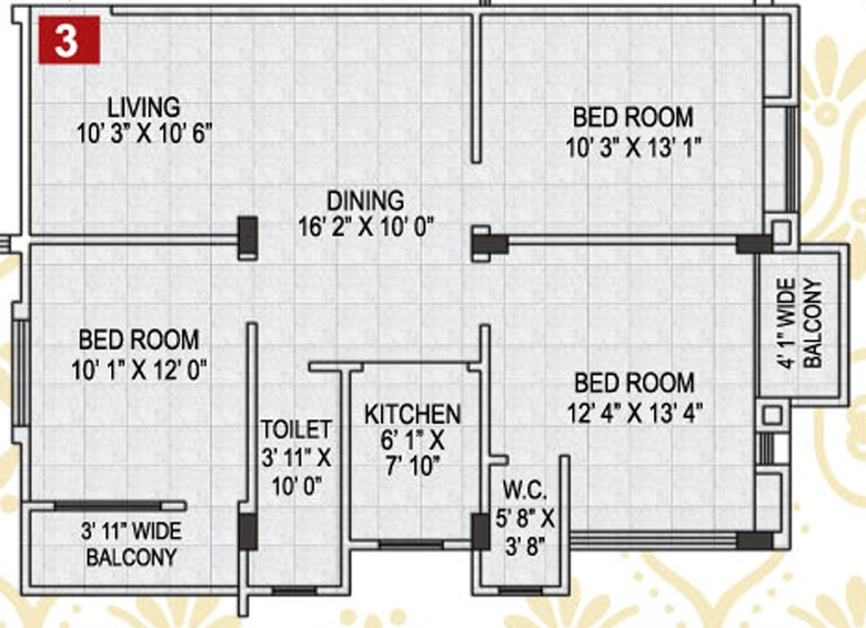 2 BHK Flat in Adross Radharani Housing Complex in Madhyamgram, Kolkata - Image 810842