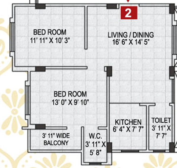 2 BHK Flat in Adross Radharani Housing Complex in Madhyamgram, Kolkata - Image 810840