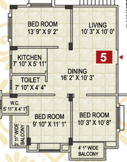 3 BHK Flat in Adross Radharani Housing Complex in Madhyamgram, Kolkata - Image 810843