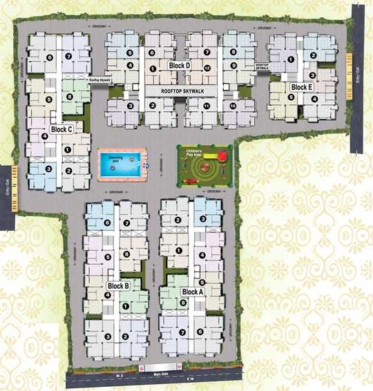 Master Plan of Adross Radharani Housing Complex in Madhyamgram, Kolkata - Image 151991