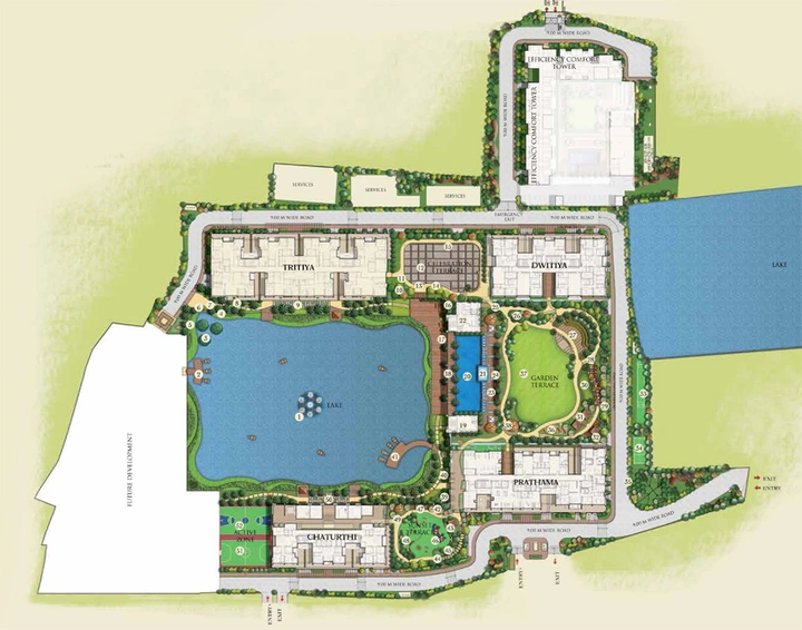 Master Plan of Ambuja Utalika Luxury in Mukundapur, Kolkata - Image 152034