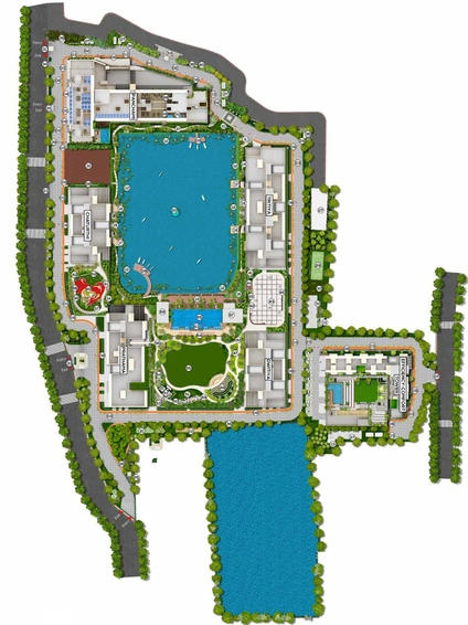 Master Plan of Ambuja Utalika Luxury Panchami in Mukundapur, Kolkata - Image 152043