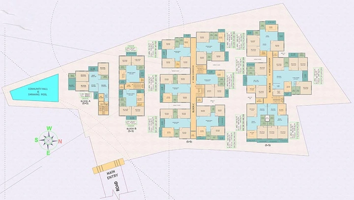 Floor Plan of Essen Raj Manohar Residency in Patia, Bhubaneswar - Image 152066