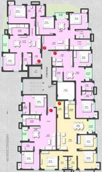 Floor Plan of Banyan Earthwork Sky Breeze in Teghoria, Kolkata - Image 152243