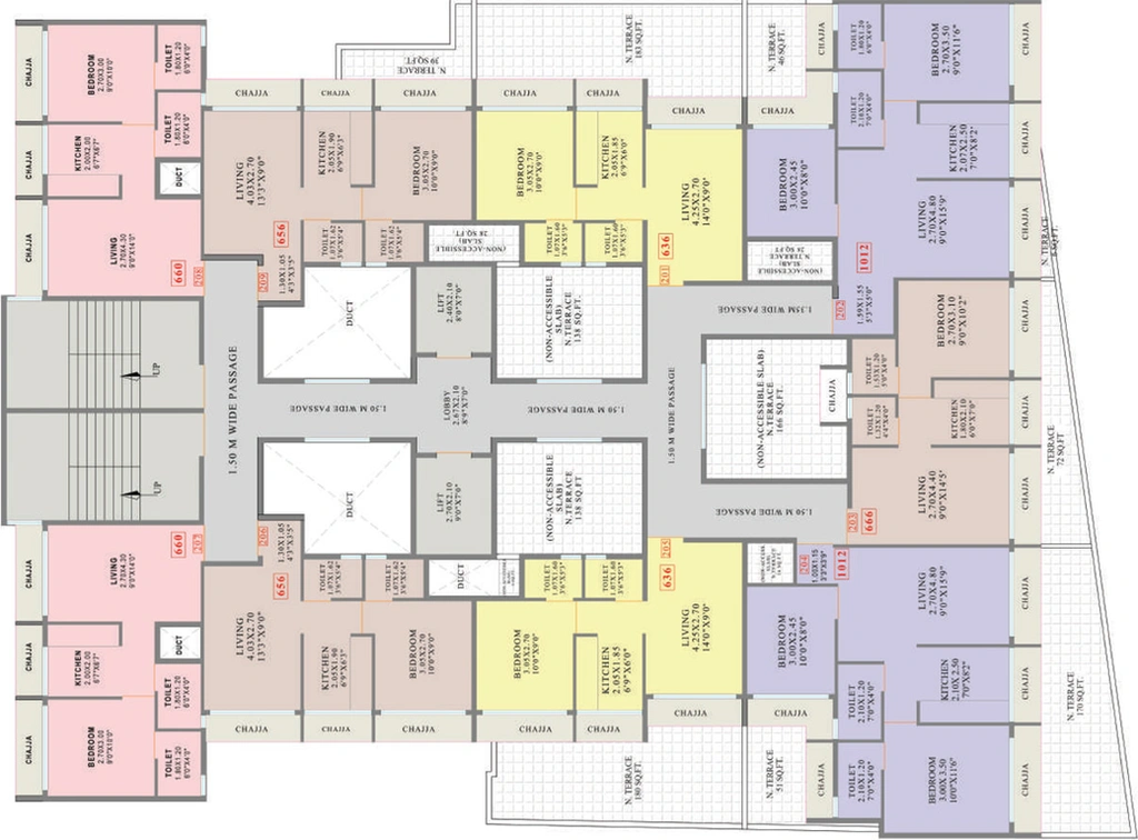 Floor Plan of Panchsheel Midori in Panvel, Navi Mumbai - Image 152300