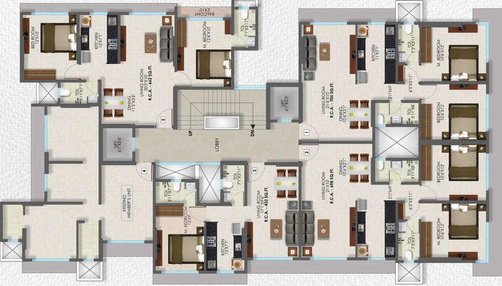 Floor Plan of Bali Serenity in Goregaon West, Mumbai - Image 152313