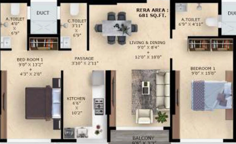 2 BHK Flat in Alag Aranya in Ghatkopar East, Mumbai - Image 663062