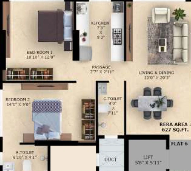 2 BHK Flat in Alag Aranya in Ghatkopar East, Mumbai - Image 663061