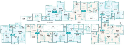 Floor Plan of Diamond Navya in Madhyamgram, Kolkata - Image 152350