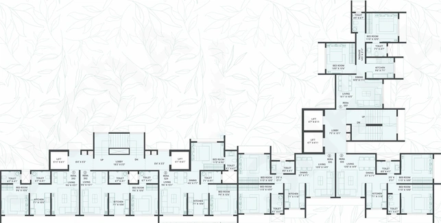 Floor Plan of JBR D68 in Dahisar East, Mumbai - Image 152367