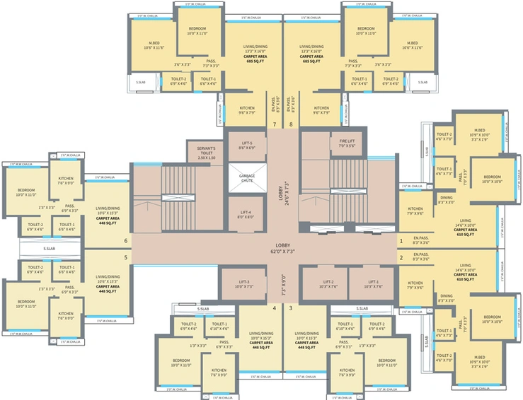 Floor Plan of Origin Westcenter in Kandivali West, Mumbai - Image 152395