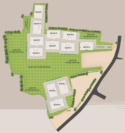 Master Plan of Larica Green Pailan in Joka, Kolkata - Image 152455