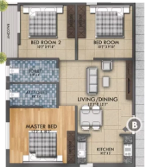 3 BHK Flat in Silverpeak Panihati Pride in Agarpara, Kolkata - Image 811023