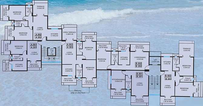 Floor Plan of Saldanha Palms 2 in Candolim, Goa - Image 152677