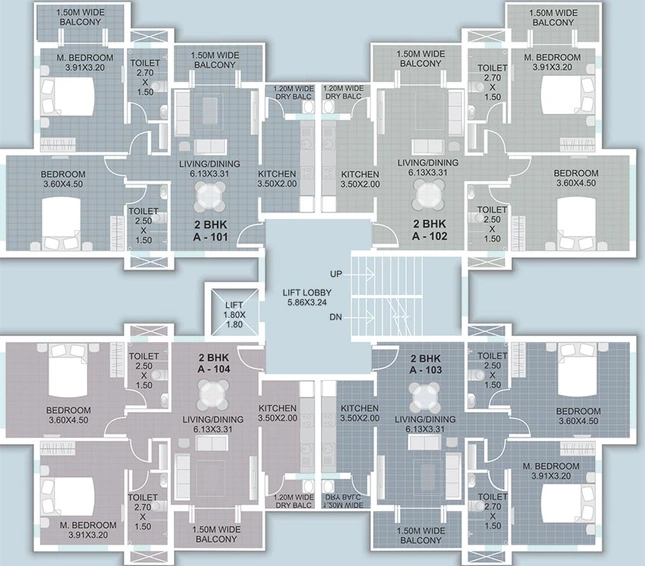 Floor Plan of Saldanha Homes in Calangute, Goa - Image 152718