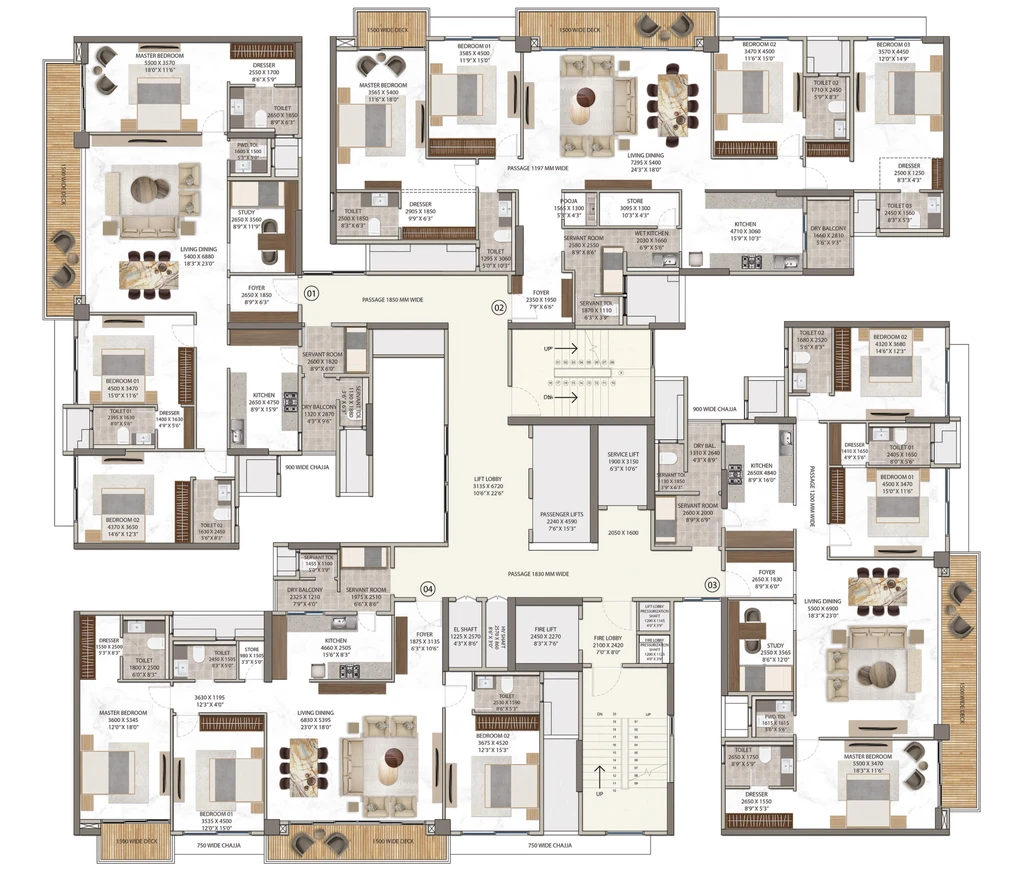 Floor Plan of Falcon Tatva in Khandagiri, Bhubaneswar - Image 152714