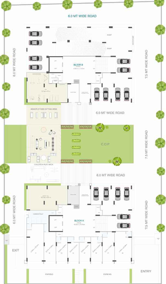 Master Plan of Satva Satvam Glory in Sargasan, Gandhinagar - Image 152722
