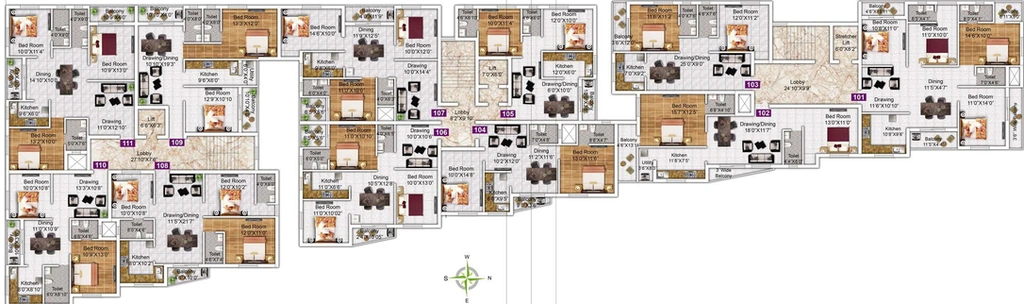 Floor Plan of GK Lingaraj Enclave in Patia, Bhubaneswar - Image 152782