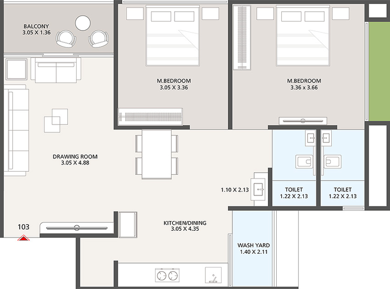 2 BHK Flat in Salient Balmukund Pride in Dahegam, Gandhinagar - Image 811084