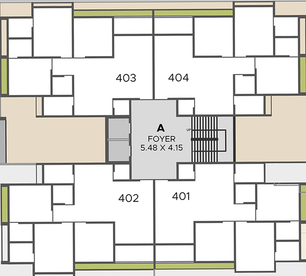 Floor Plan of Salient Balmukund Pride in Dahegam, Gandhinagar - Image 152799