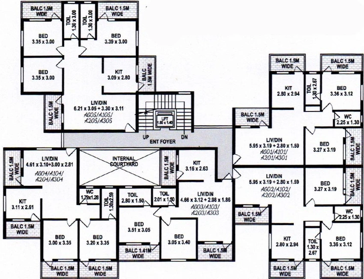 Floor Plan of Sagar Vassudeva Citadel in Bicholim, Goa - Image 152814