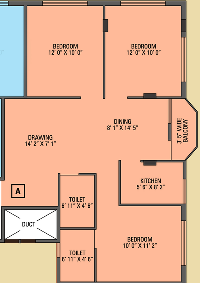 3 BHK Flat in Bhawani Allen Enclave in Kestopur, Kolkata - Image 811104