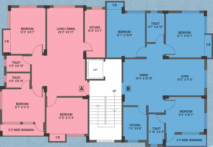 Floor Plan of Bhawani Plaza in Ultadanga, Kolkata - Image 152874