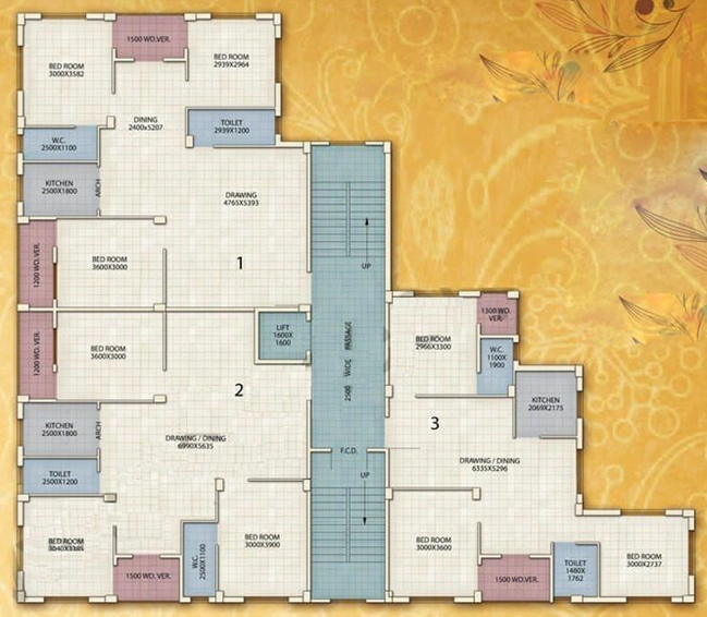 Floor Plan of Bhawani Sgil Sureza in Dum Dum, Kolkata - Image 152905