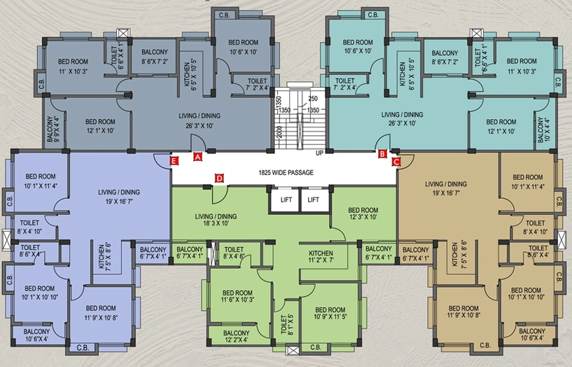 Floor Plan of Bhawani Tridev Garden Phase 2 in Kestopur, Kolkata - Image 152913