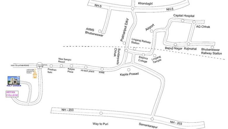 Location of Holy Garden in Barakuda, Bhubaneswar - Image 157959