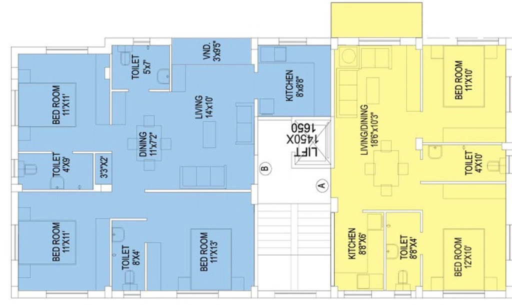 Floor Plan of Eden Exotica in Panchasayar, Kolkata - Image 152986