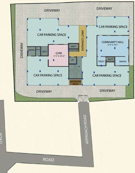 Master Plan of Eden Luxuria in Kalikapur, Kolkata - Image 152994