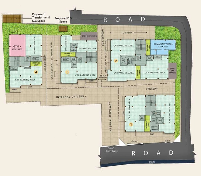 Master Plan of Eden Tolly Court in Kabardanga, Kolkata - Image 153158