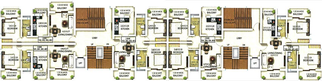 Floor Plan of R Green Oasis in Mapusa, Goa - Image 153209