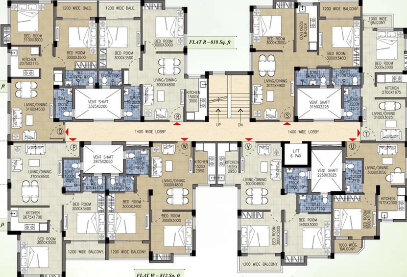 Floor Plan of Ganguly 4 Sight Green Leaf in Garia, Kolkata - Image 153254