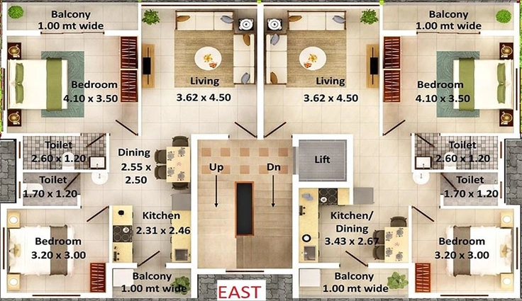 Floor Plan of Serenity Infinity in Porvorim, Goa - Image 153386