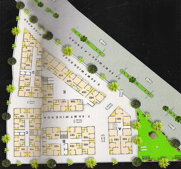 Master Plan of Siddhraj Homes in Kalol, Gandhinagar - Image 157511