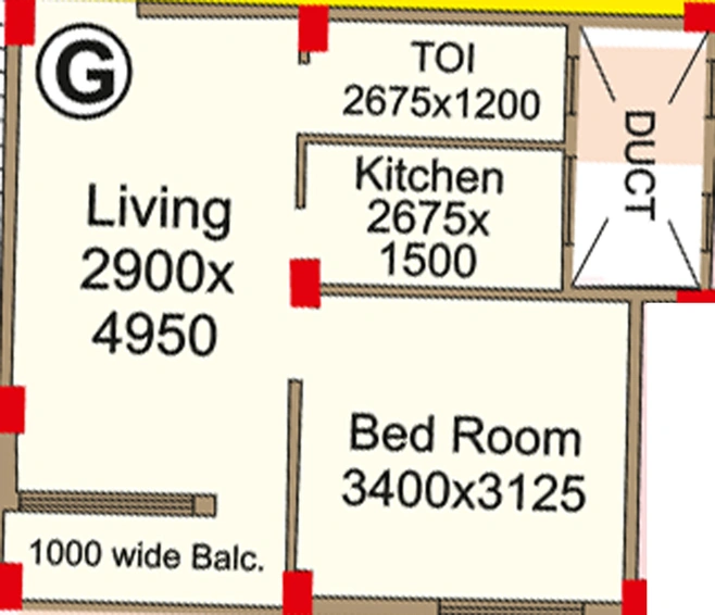 1 BHK Flat in Ever Blink Oxford in Howrah, Kolkata - Image 811353