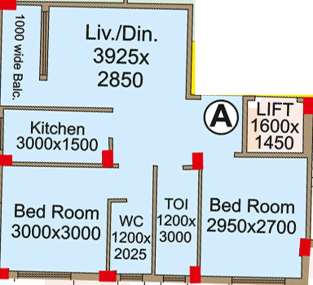 2 BHK Flat in Ever Blink Oxford in Howrah, Kolkata - Image 811354