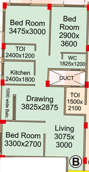 3 BHK Flat in Ever Blink Oxford in Howrah, Kolkata - Image 811355