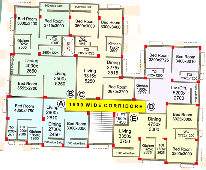 Floor Plan of Ever Blink Oxford in Howrah, Kolkata - Image 153582