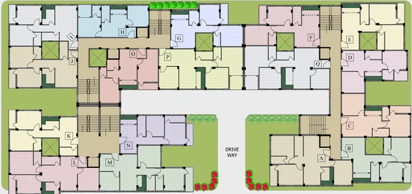 Floor Plan of GM Meena Orchid in Salt Lake, Kolkata - Image 153659