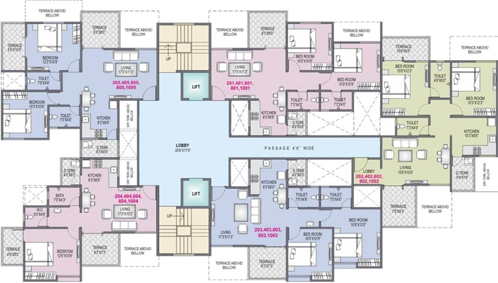 Floor Plan of Yash Platinum in Dhayari, Pune - Image 113736